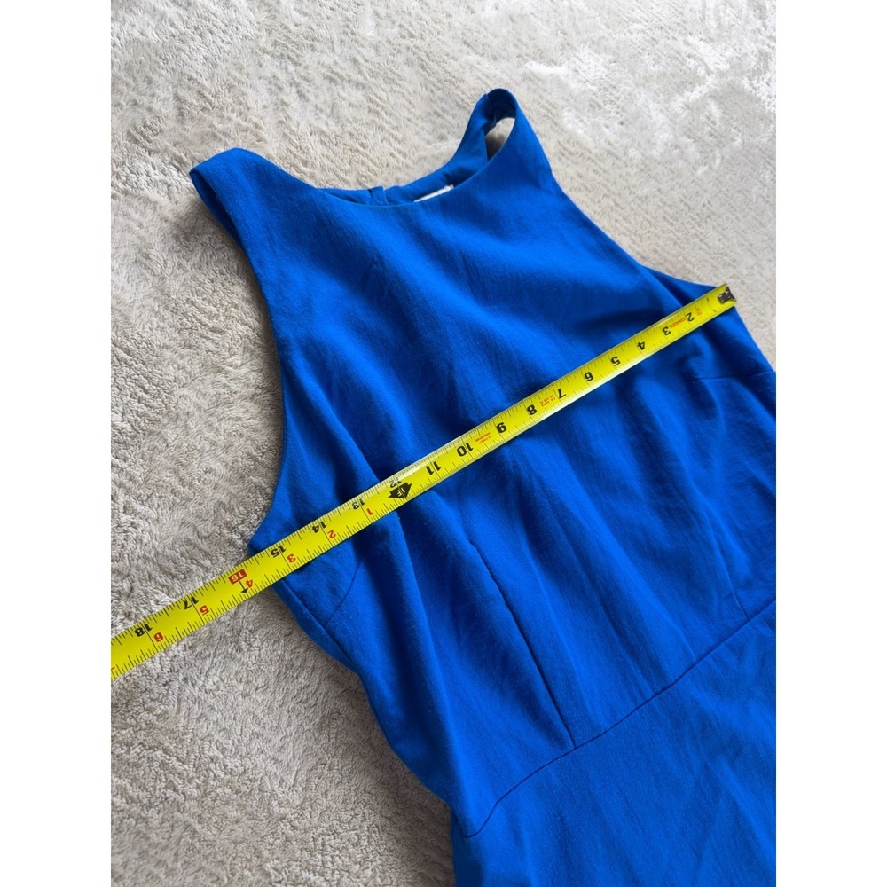A New Day Fit & Flare Dress Womens S Royal Blue Classic Sleeveless - Picture 8 of 12